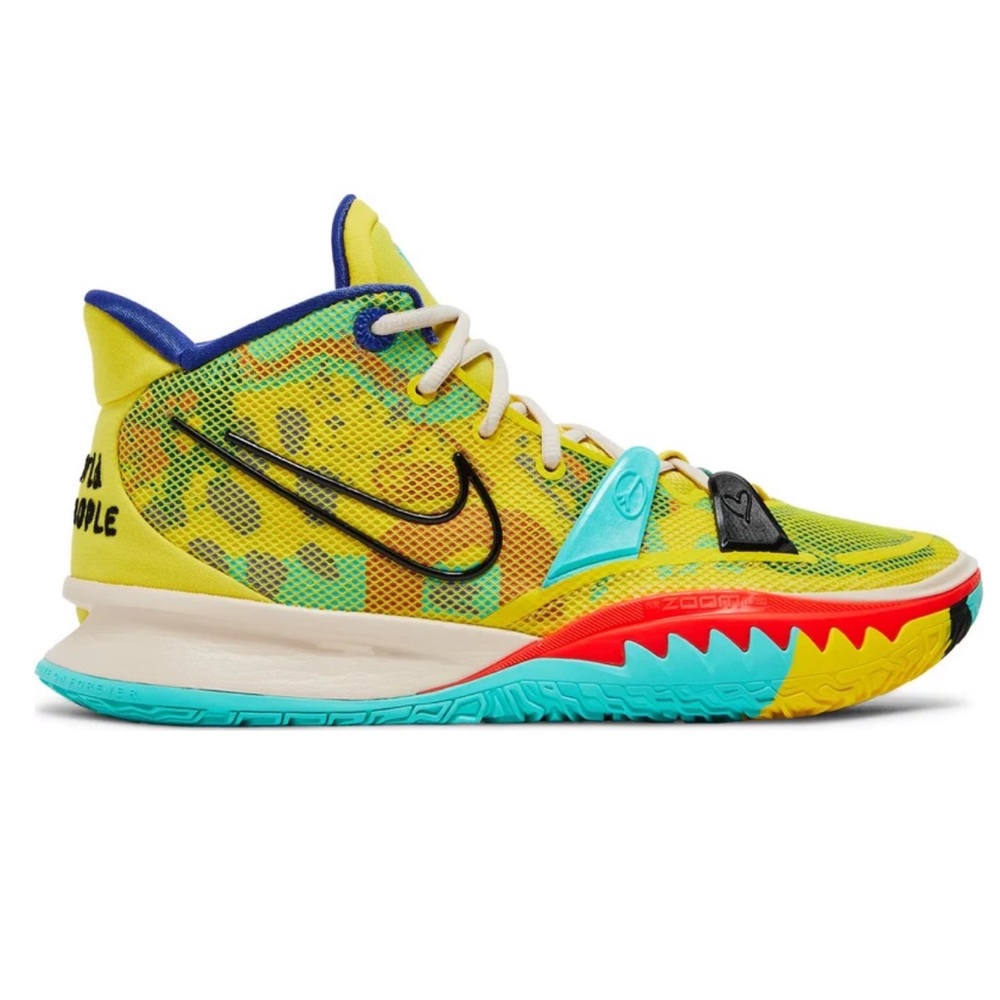 Kyrie Irving "1 world 1 people" kids sneakers.